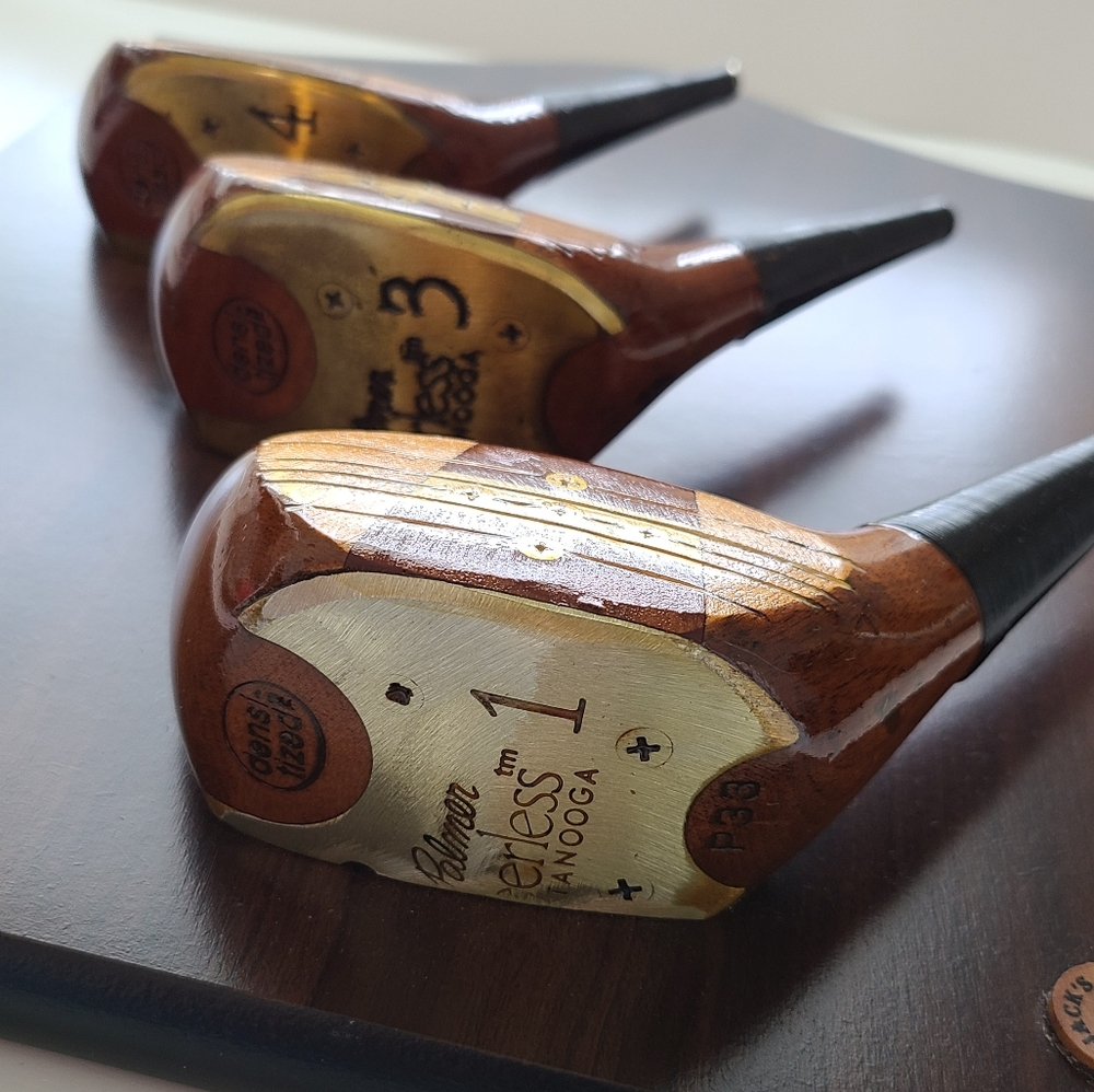 Arnold Palmer 3 golf club decorative plaque with c - Picture 3 of 10